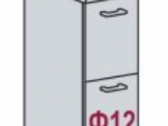 Шкаф напольный, 2 ящика, со столешницей ШН2Я 300 (Дуб фактурный серый)