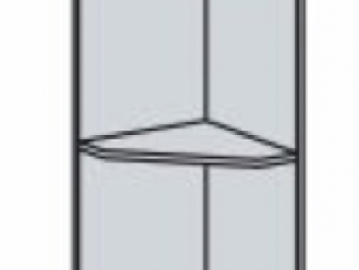 Шкаф торцевой открытый навесной ШВПУ 300 (Дуб фактурный серый)