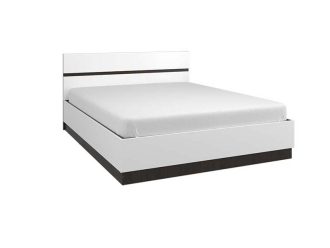 Кровать 1,6 Вегас с подъёмным механизмом (Венге / Белый глянец)