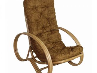 SB 1033 кресло для отдыха, ротанг №4+ткань MULAN 054 (650*750)
