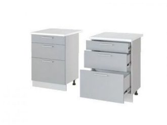 ШКАФ НИЖНИЙ Н-63 600х850х600 КОРПУС БЕЛЫЙ