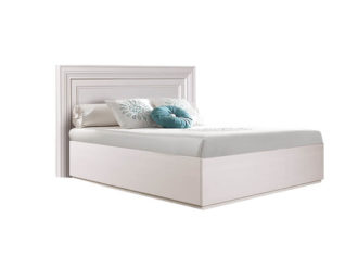 Кровать двухспальная Амели 1.4 м с основанием Выбеленный дуб АМКР140-1