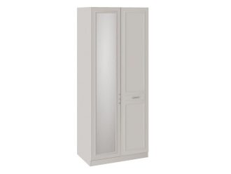 Шкаф для одежды с 1 глухой и 1 зеркальной дверью правый «Сабрина» СМ-307.07.021R (Кашемир)