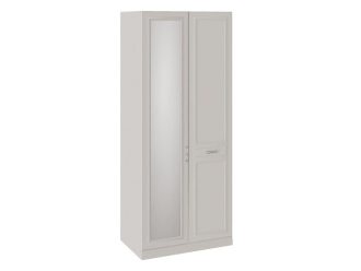 Шкаф для одежды с 1 глухой и 1 зеркальной дверью правый с опорой «Сабрина» СМ-307.07.021-01R (Кашемир)