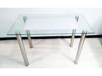 DT 007 L стол обеденный, замороженное стекло 1100*600, (Керри)