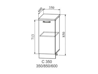 Шкаф нижний Ройс С 350