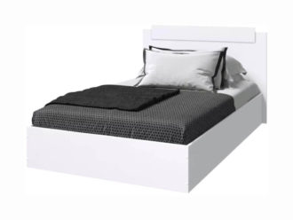 Кровать ЭКО 1,2 (Белый гладкий)