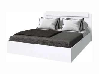 Кровать ЭКО 1,4 (Белый гладкий)