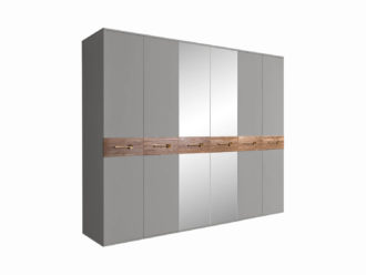 Шкаф 6-дверный с зеркалами Bogemia Wood БМШ1/6(Wo) (Grey)