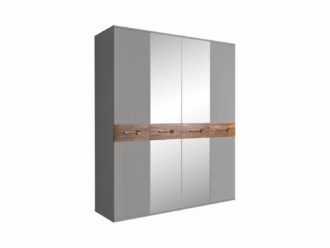 Шкаф 4-дверный с зеркалами Bogemia Wood БМШ1/4(Wo) (Grey)
